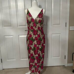 Xscape Sleeveless Embroidered Lace Dress